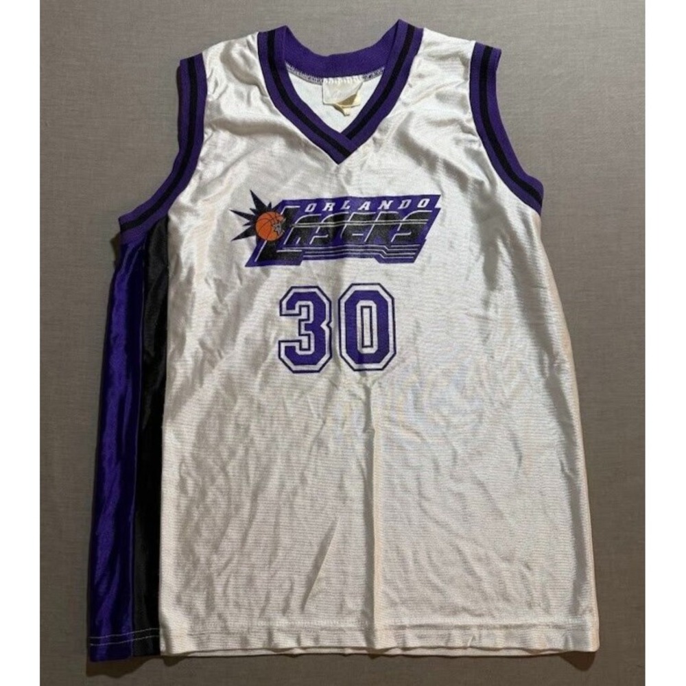 Orlando Lasers #30 Activerlad Jersey Women Small White Purple Screen Sleeveless.